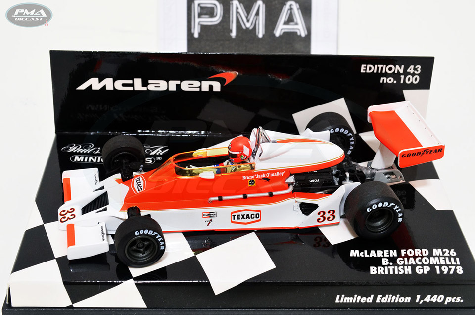 BRUNO GIACOMELLI 1978 MCLAREN M26 1:43